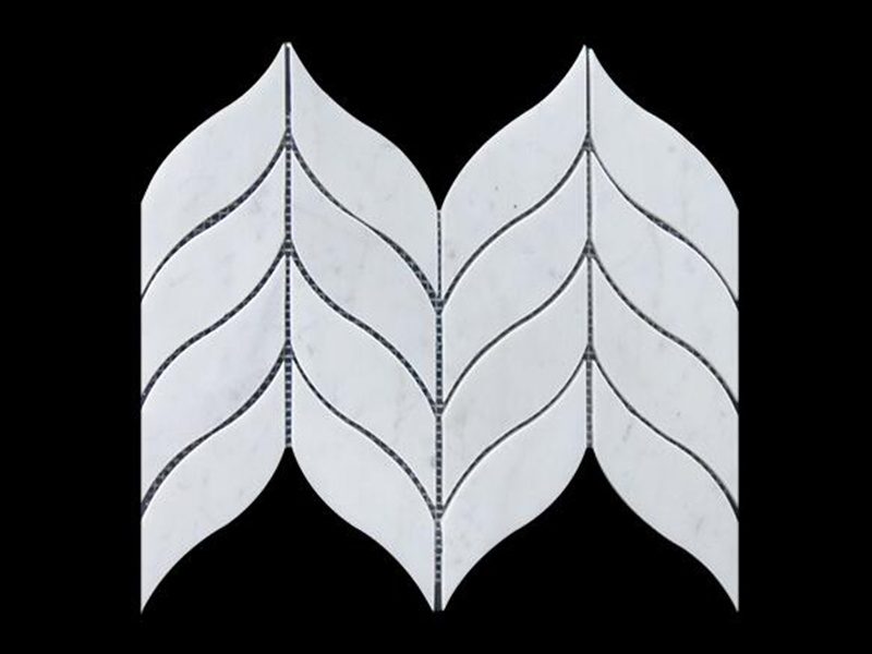 Mosaic sheet HS-019 photographed on black