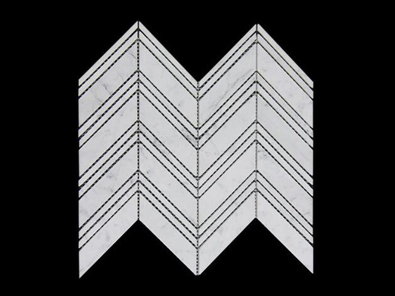 Mosaic sheet HS-020 photographed on black