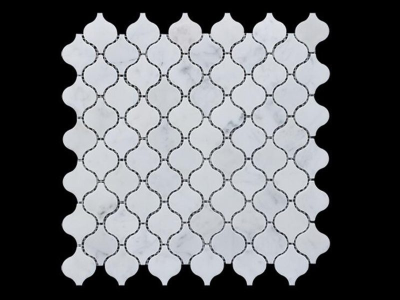 Mosaic sheet HS-022 photographed on black