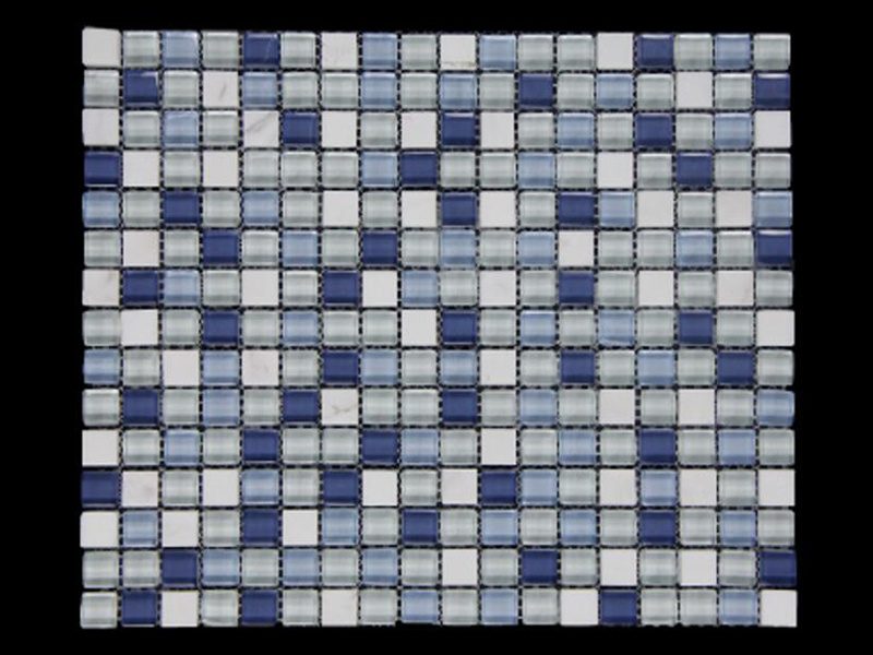 Mosaic sheet SH-025 photographed on black