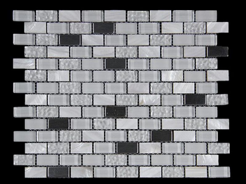 Mosaic sheet SH-026 photographed on black