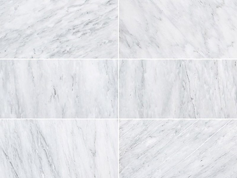 Oriental White dense vein tiles with fine close veining